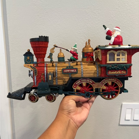 New Bright Other - New Bright The Holiday Express Christmas Train Car #387 Santa's Fe "Engine" 1995